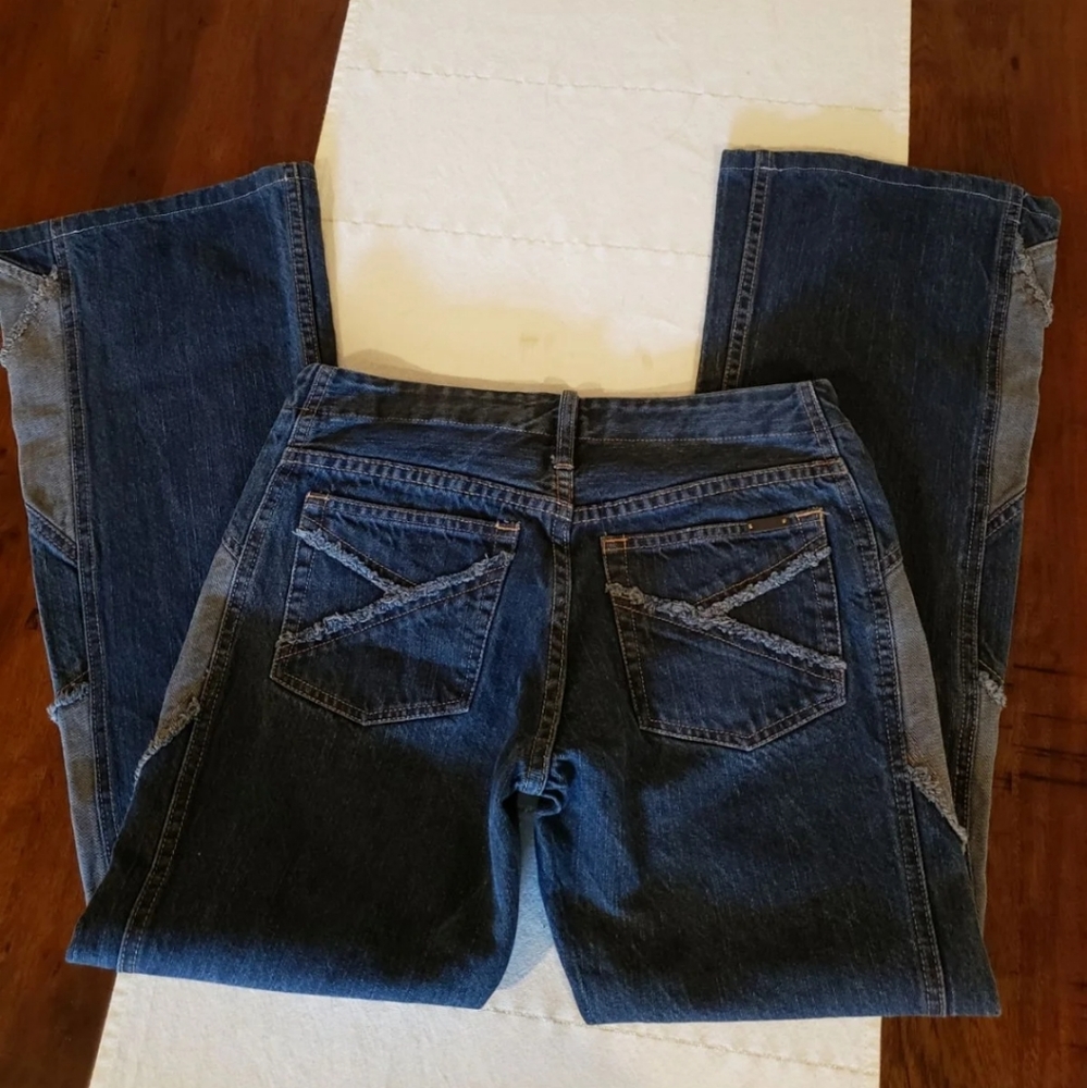 90s Vintage Patchwork Jeans - Picture 9 of 13